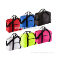 Hot sale colorful folded sport travel bag with front zip pocket